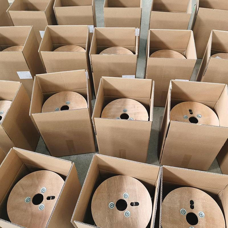 Cable reels in warehouse